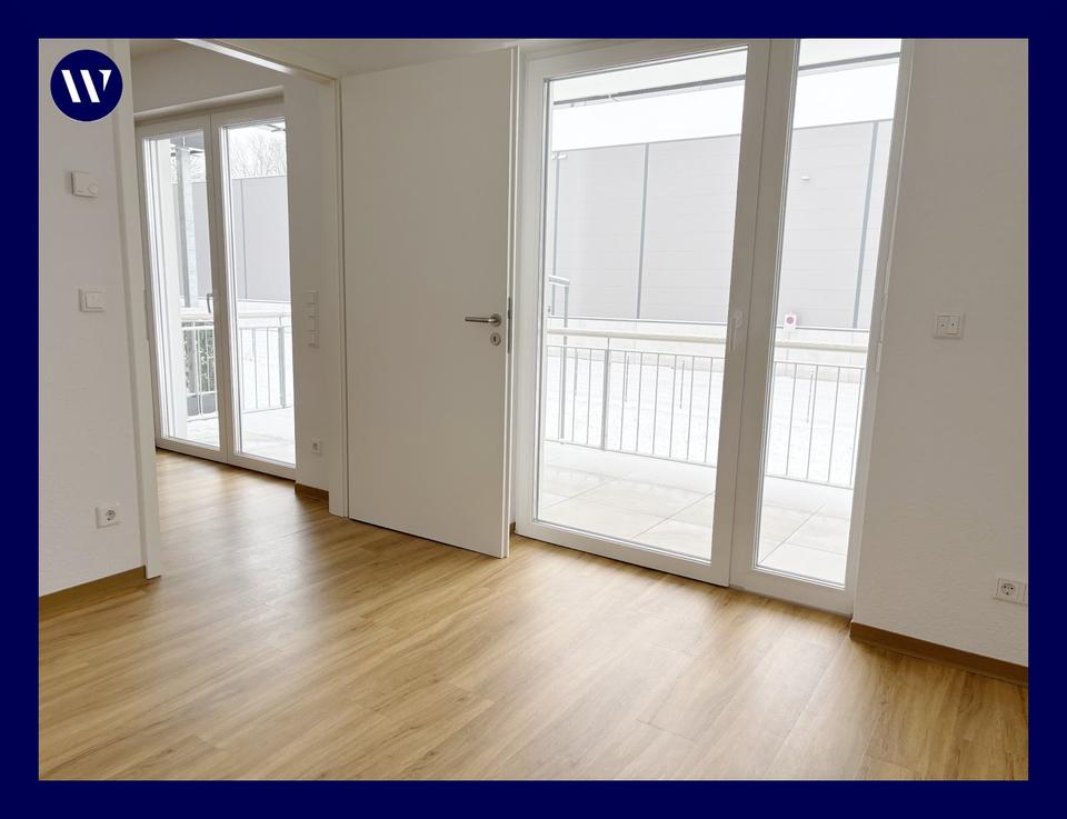 Thumbnail-Moderne 2-Zimmer-Wohnung mit Balkon im Neubau, Walk-In-Dusche, guter Schnitt, Abstellraum, Aufzug