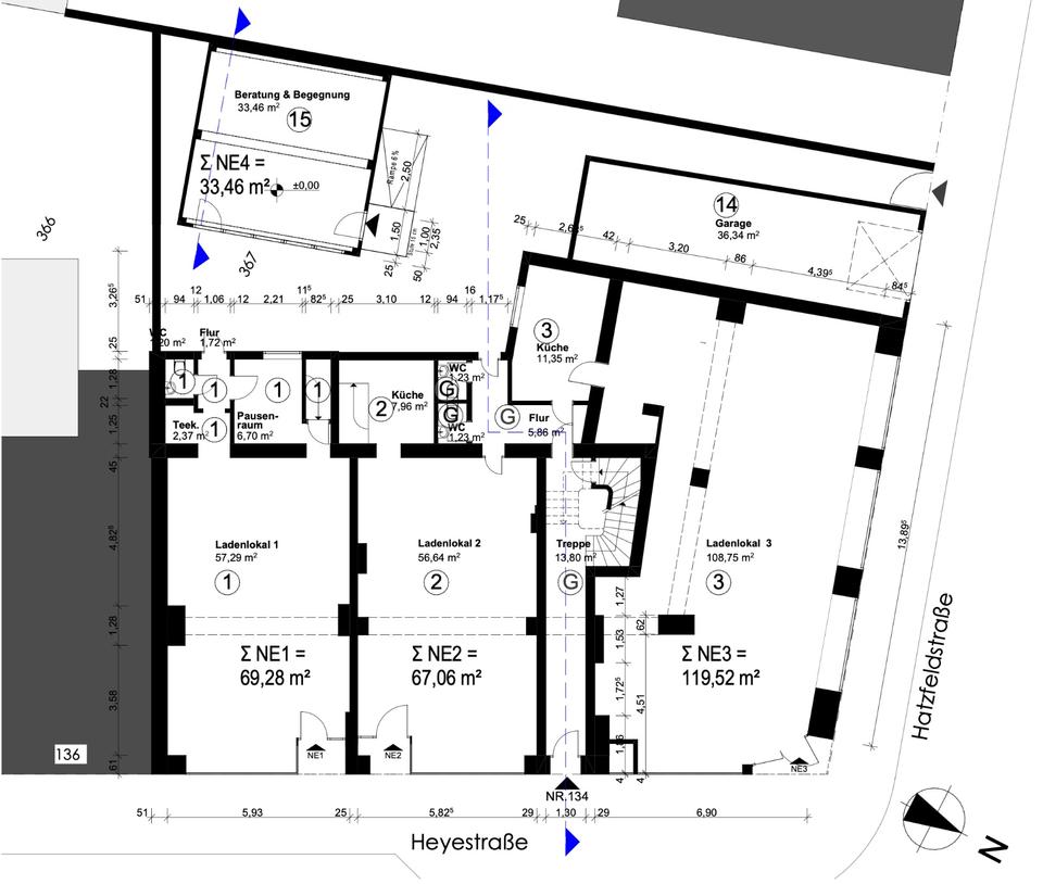 Thumbnail-Saniertes Ladenlokal in Düsseldorf-Gerresheim – 120 m²