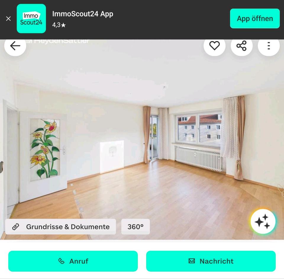 Thumbnail-ruhige helle Wohnung ,73m2 ,3 Zimmer Balkon, Garage