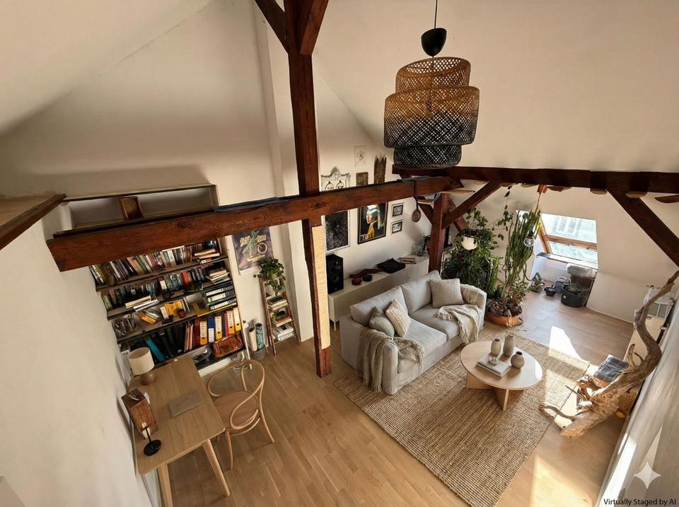 Thumbnail-Schöne 3,5- Zimmer Dachgeschoss Wohnung mit Gartenmitbenutzung