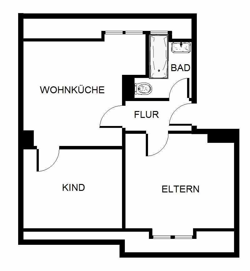 Thumbnail-2-Zimmer-Wohnung in Gelsenkirchen Scholven
