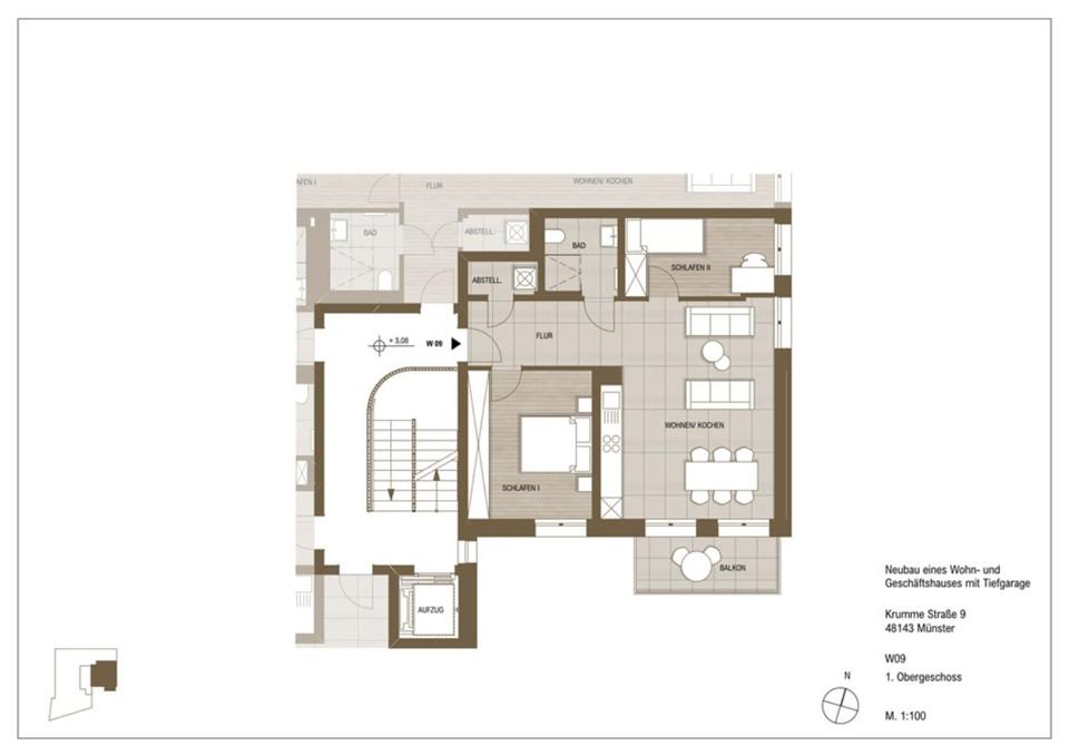 Thumbnail-Exklusive Neubauwohnung in der Altstadt von Münster