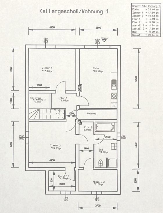 Thumbnail-Renovierte 2-Zimmer-Souterrain-Kellerwohnung mit Terrasse