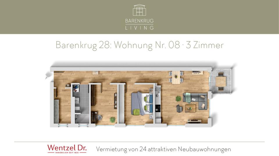 Thumbnail-Neubau in Tonndorf – moderne 3-Zimmer-Wohnung mit Balkon – Wentzel Dr.