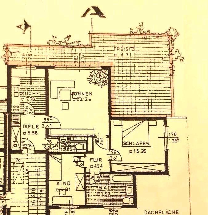 Thumbnail-88qm PENTHOUSE 3 Zimmer EBK 38qm Dachterrasse frisch renoviert