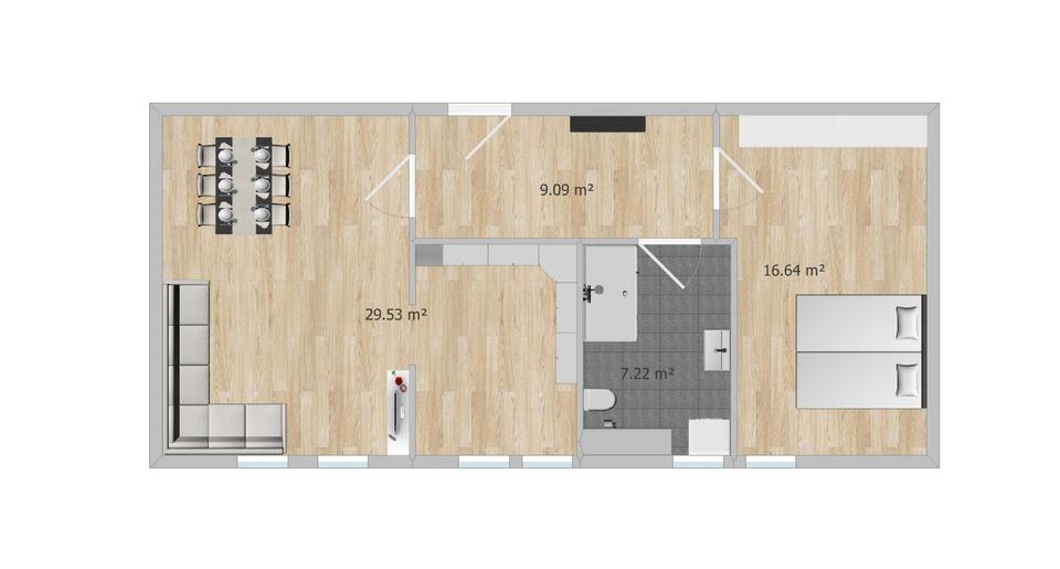 Thumbnail-Moderne Zweizimmerwohnung im Herzen von Selb