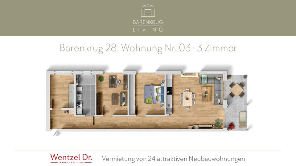 Thumbnail-Ihr neues Zuhause: 3-Zimmer-Neubauwohnung in Hamburg–Tonndorf – Wentzel Dr.