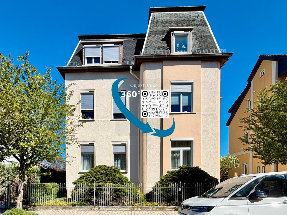 Thumbnail-Charmante 2-Raum-Wohnung in stilvoller Villa in begehrter Wohnlage von Naumburg (Saale)