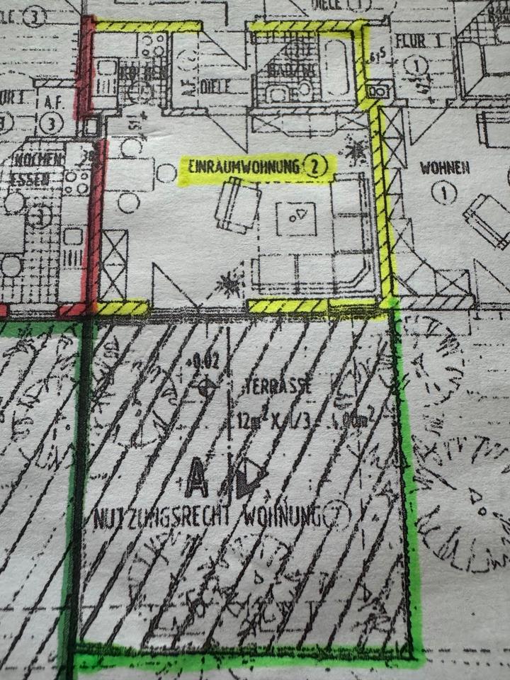 Thumbnail-Wohnung zu vermieten, Einzimmerwohnung, Bischofswiesen