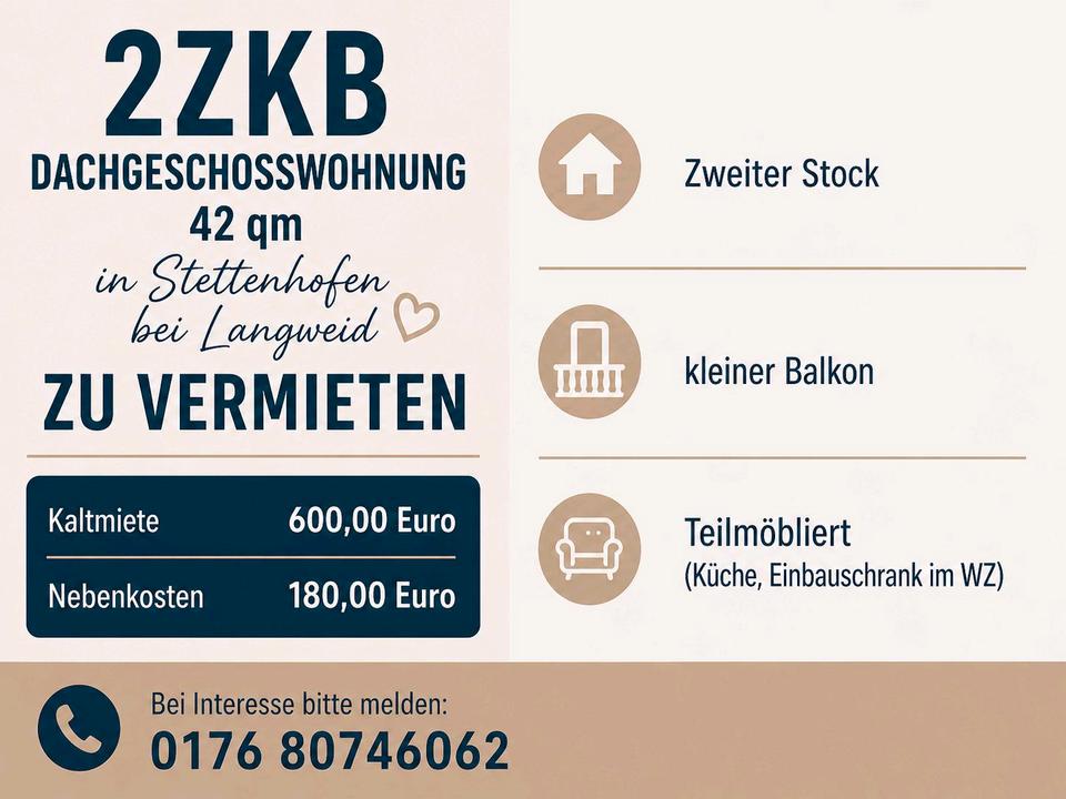 Thumbnail-vermiete 2ZKB in Stettenhofen von privat