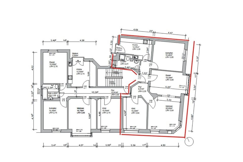Thumbnail-Großzügige 5-Zimmer-Wohnung mit 110 m²