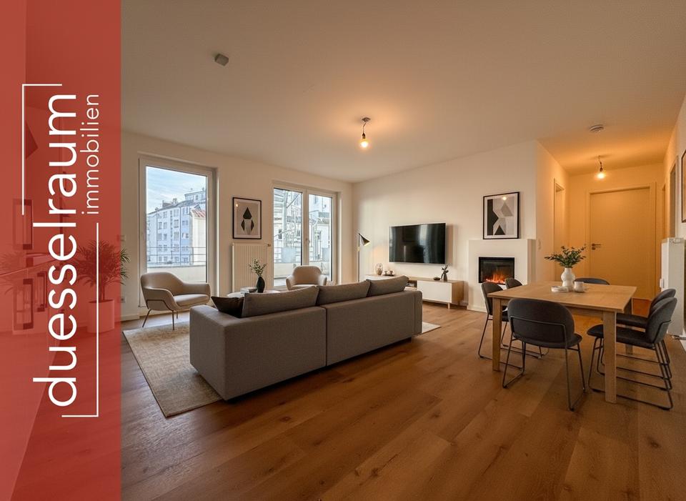 Thumbnail-Pempelfort: Urbaner Wohntraum – stilvolle 3-Zimmer-Wohnung in Bestlage mit Balkon & Einbauküche