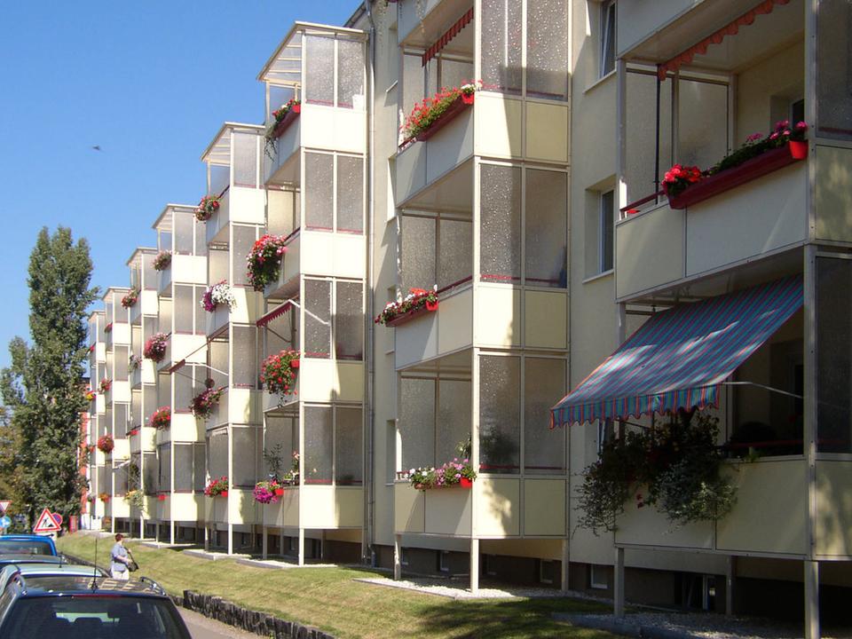 Thumbnail-4-Raum-Wohnung im Stadtzentrum mit Badewanne und Balkon
