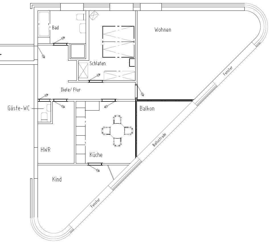 Thumbnail-Großzügige 3-Zimmer-Wohnung mit Loggia, Burgsteinfurt