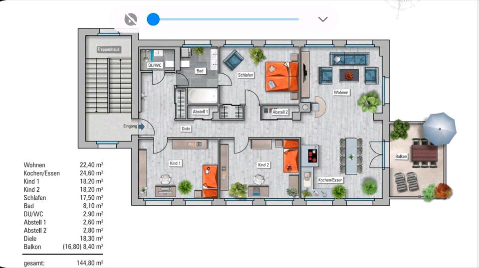 Thumbnail-Nachmieter für 4 Raum Loft *Kamin*