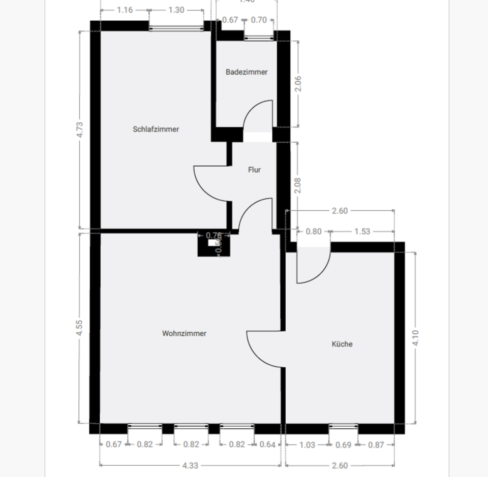 Thumbnail-2-Zi Wohnung in ruhiger Lage