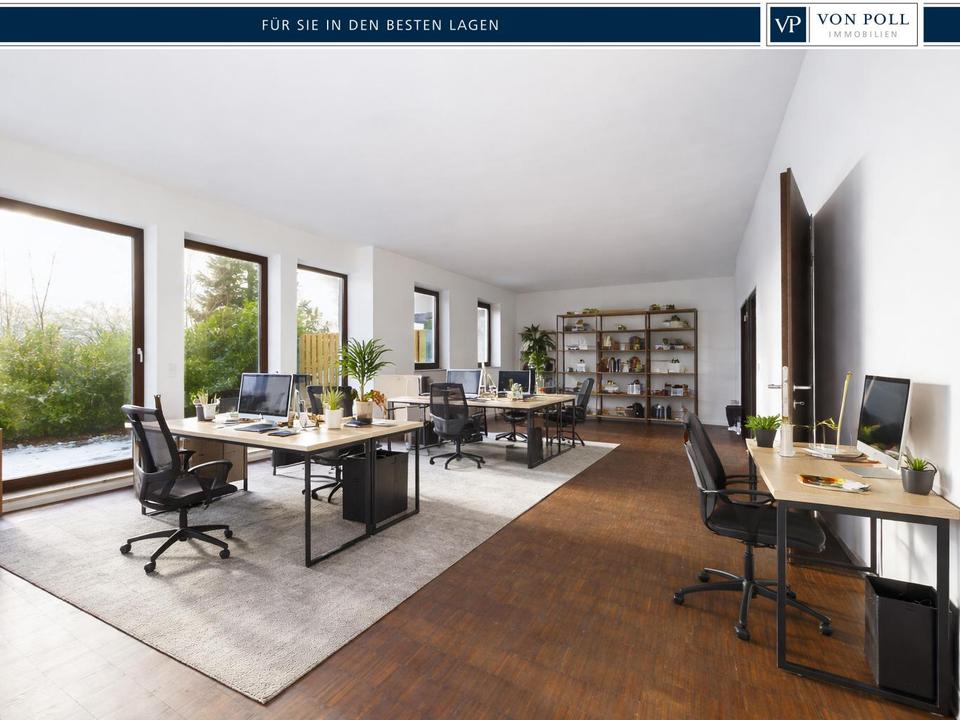 Thumbnail-Großzügige, helle Praxis-Büro-Atelierfläche mit großer Außenanlage! Stellplätze inklusive!