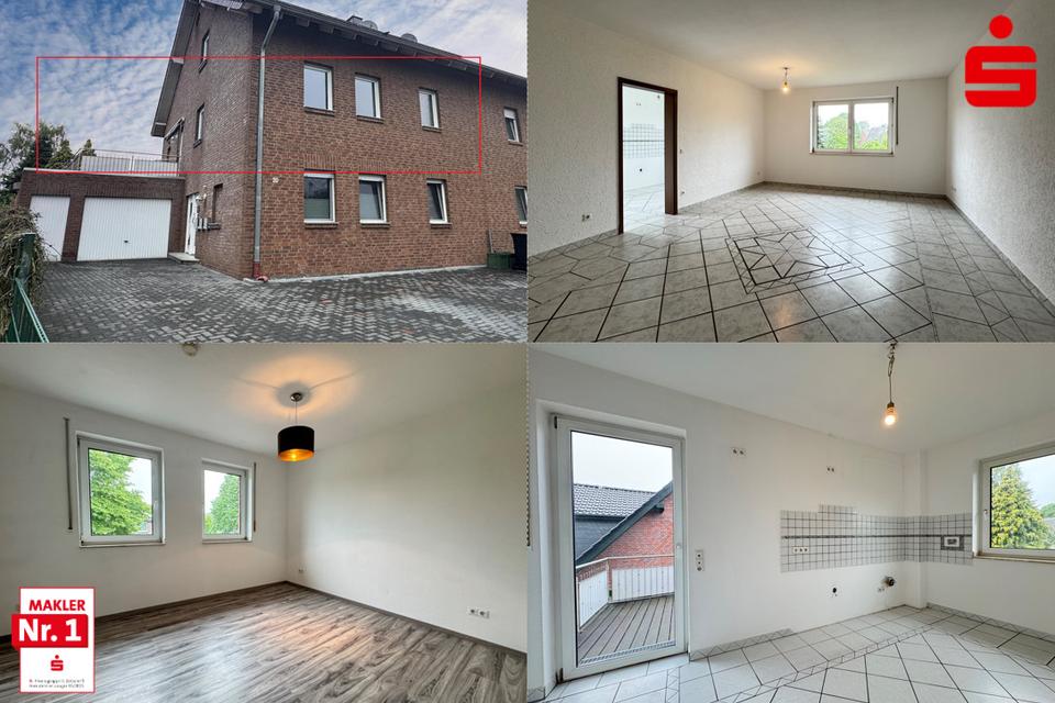 Thumbnail-2-Zimmer-Wohnung mit geräumiger Dachterrasse in Empel-Rees zu vermieten