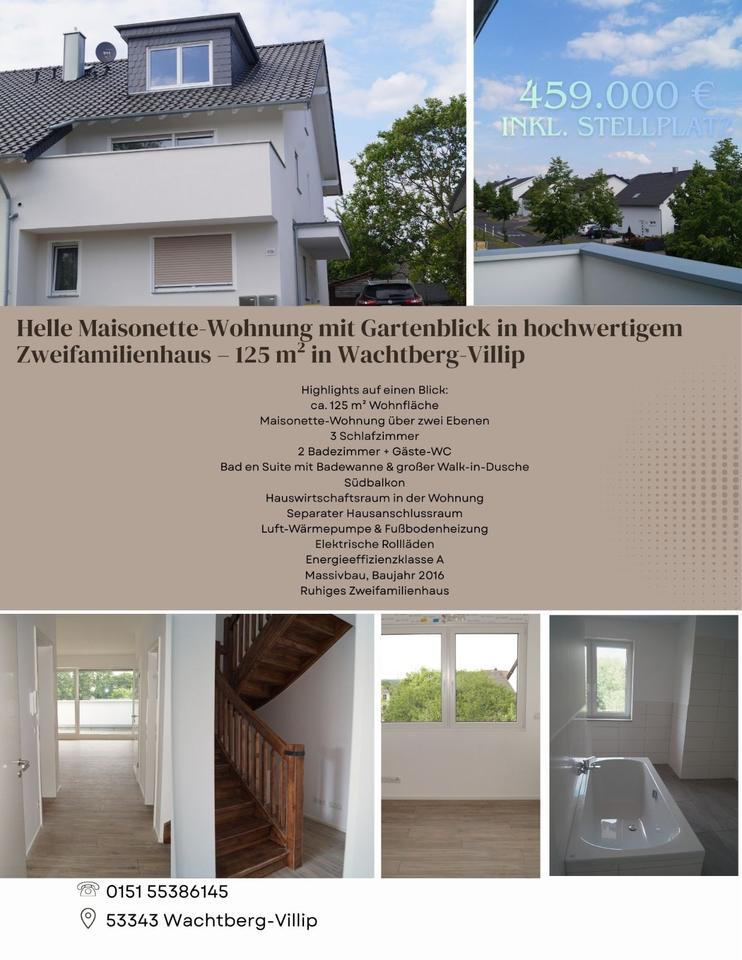 Thumbnail-Helle Maisonette-Wohnung-125m² in Wachtberg-Villip zu verkaufen