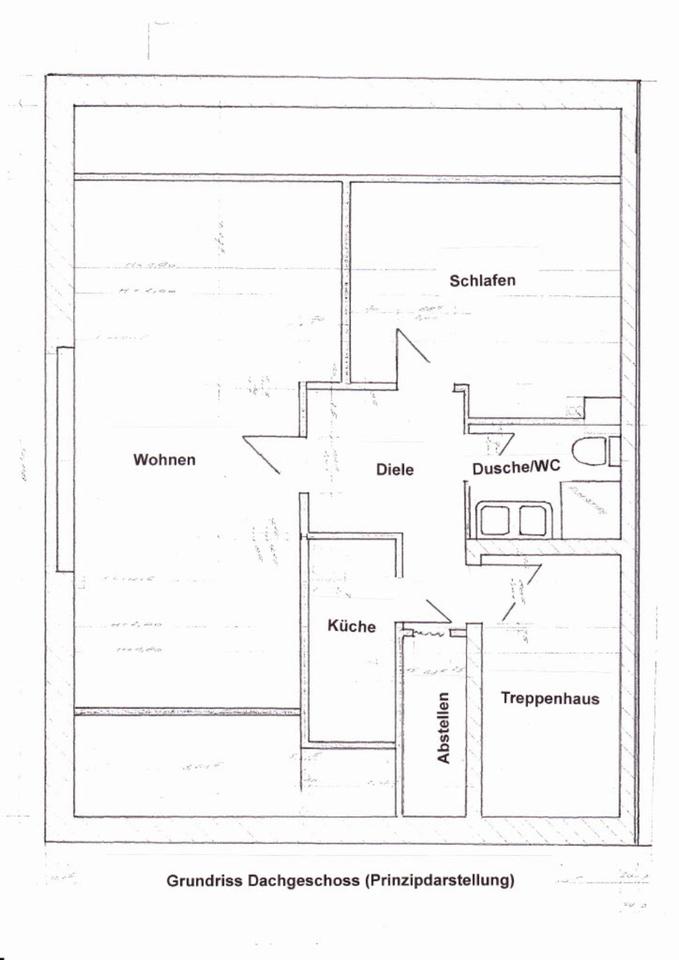 Thumbnail-Dachgeschosswohnung in Issum zu vermieten