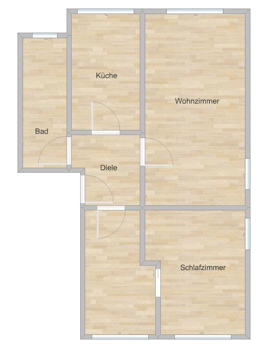Thumbnail-schöne 2,5 3 Zimmer DG Wohnung in Rheindorf Süd
