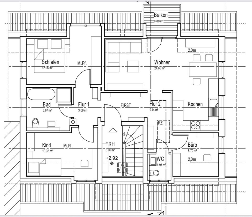 Thumbnail-4-Zimmer Wohnung, ca. 80qm - 63785 Obernburg