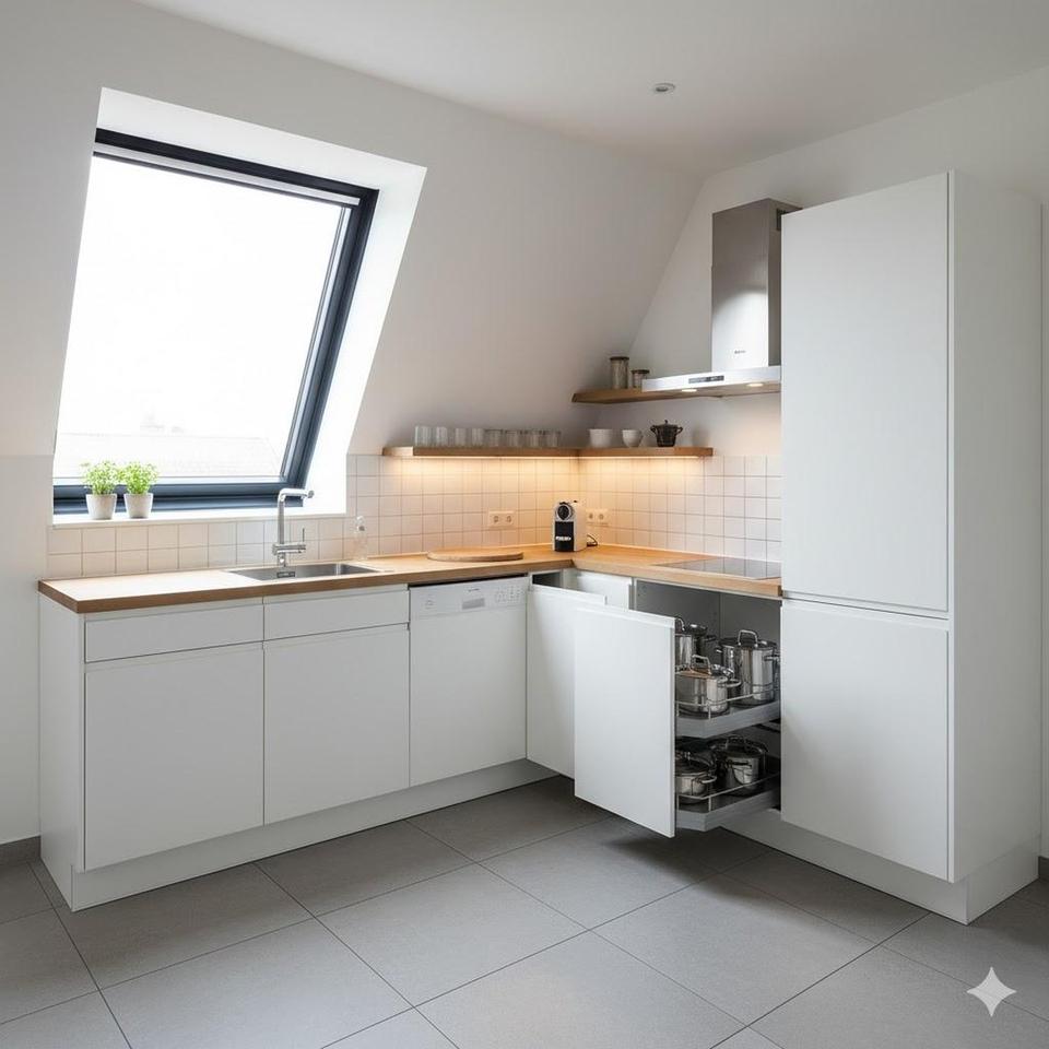 Thumbnail-Gemütliche 1,5 Zimmer Dachgeschosswohnung mit 33m² in Friedberg zu vermieten