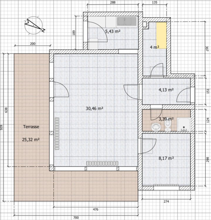 Thumbnail-2-Zimmer-Wohnung Erdgeschoß in Wassersleben