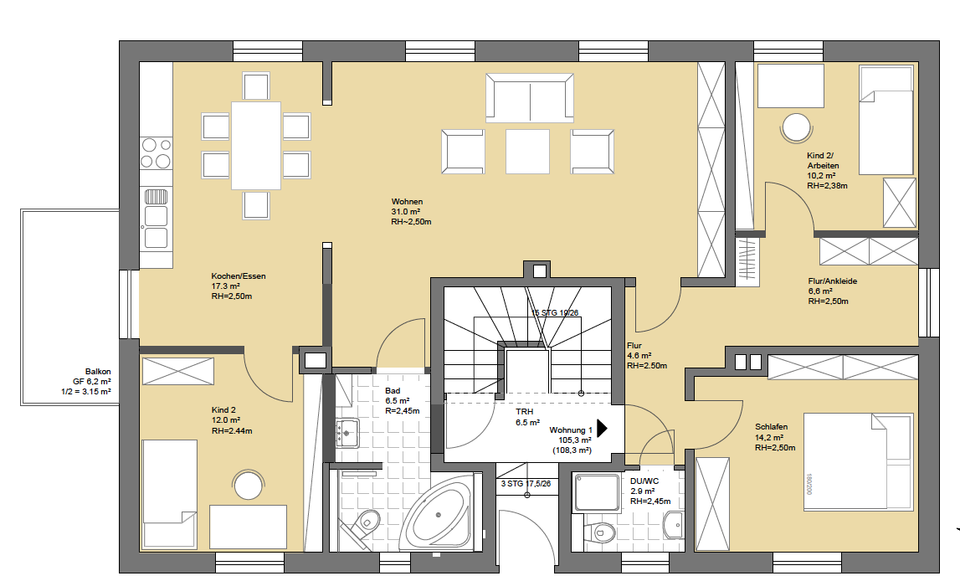 Thumbnail-Hochwertige 4-Zimmer-Wohnung in Randlage von Planitz – Komfort & Platz