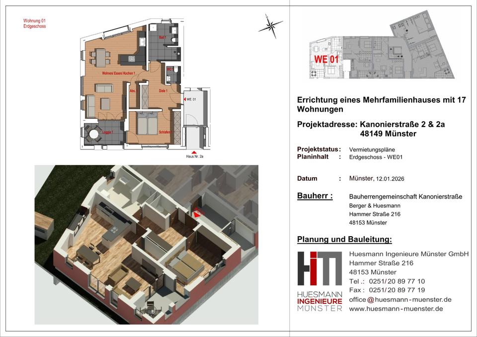 Thumbnail-Neubau 2 - Zimmer-Wohnung Erdgeschoss im Kreuzviertel