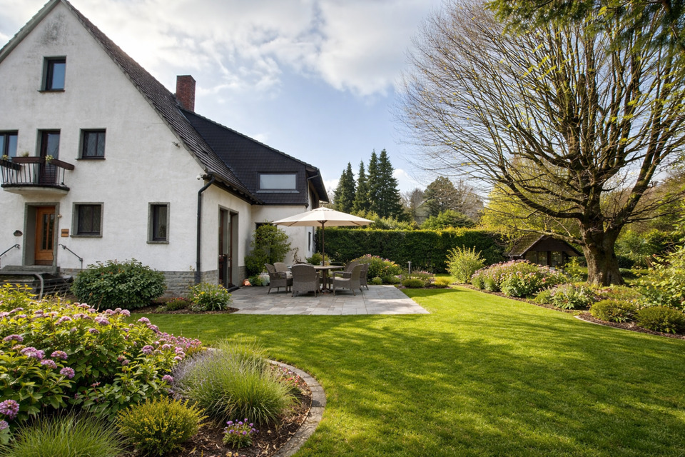 Thumbnail-Charmantes Zweifamilienhaus mit Wintergarten in ruhiger Lage von
