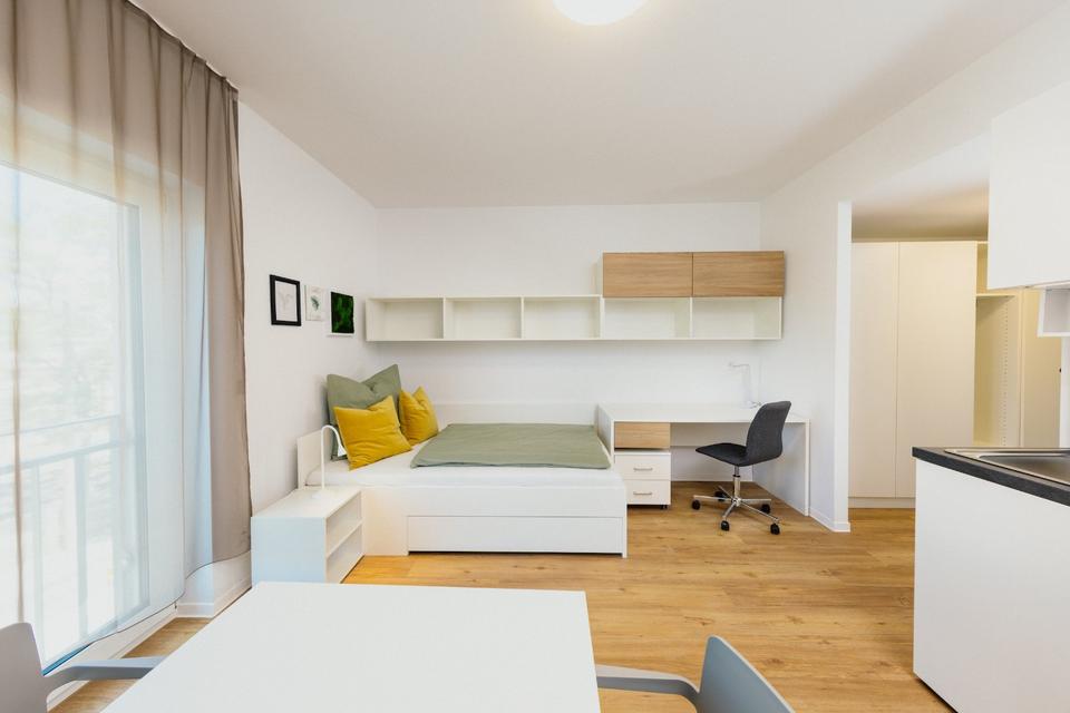 Thumbnail-VOLLMÖBLIERTES APARTMENT – Campus Living – Premium Apartments in Nürnberg