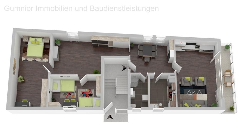 Thumbnail-4 - Raumwohnung mit 1 Duschbadezimmer und Küche ** PLUS Balkon und Kaminofenanschluss