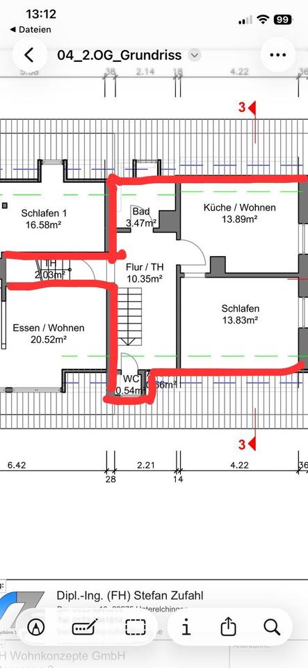 Thumbnail-3 Zimmer Wohnung komplett saniert zum vermieten Neu Ulm Offenh