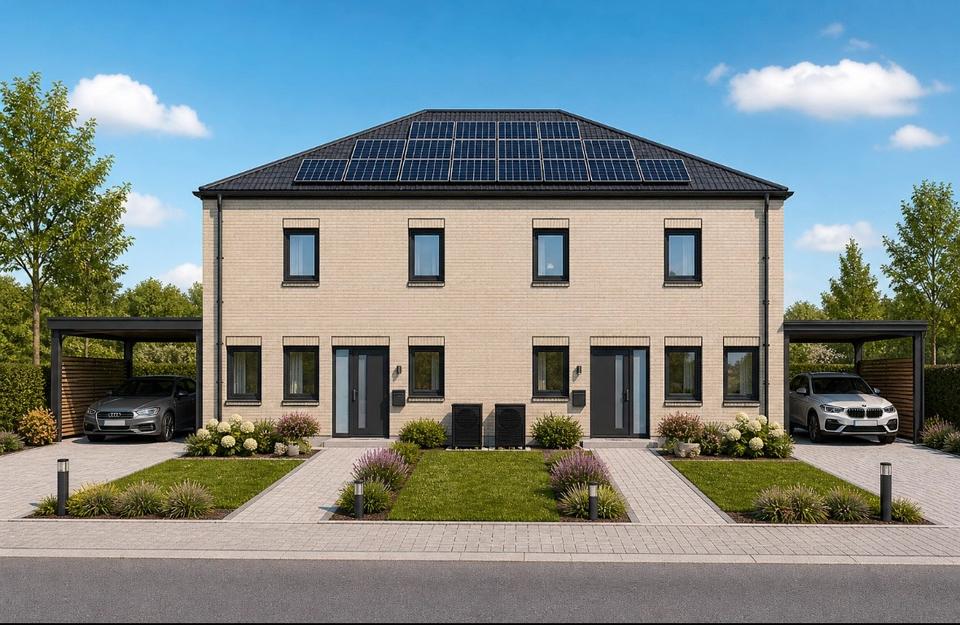 Thumbnail-Modernes Zweifamilienhaus in Ankum – Erstbezug, KfW-40EE