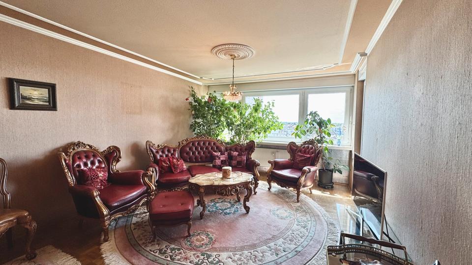 Thumbnail-Möblierte 4-Zimmer-Wohnung mit Main- und Skylineblick im beliebten Offenbach Main Park