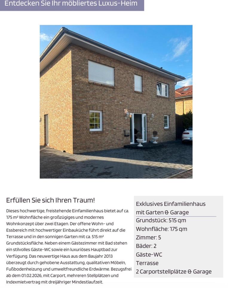 Thumbnail-Möbliertes Einfamilienhaus mit 5 zimmern in Nähe Airbus