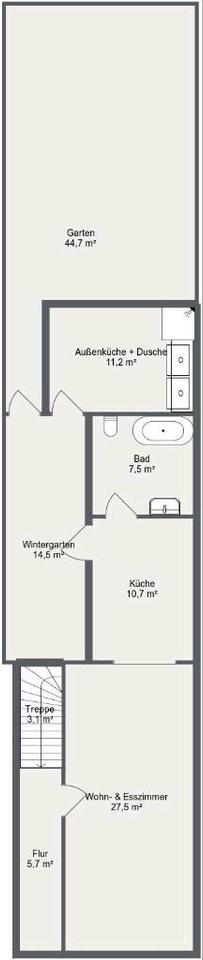 Thumbnail-Reihenhaus mit Garten – ca. 100 m² – neue Heizung (2021)