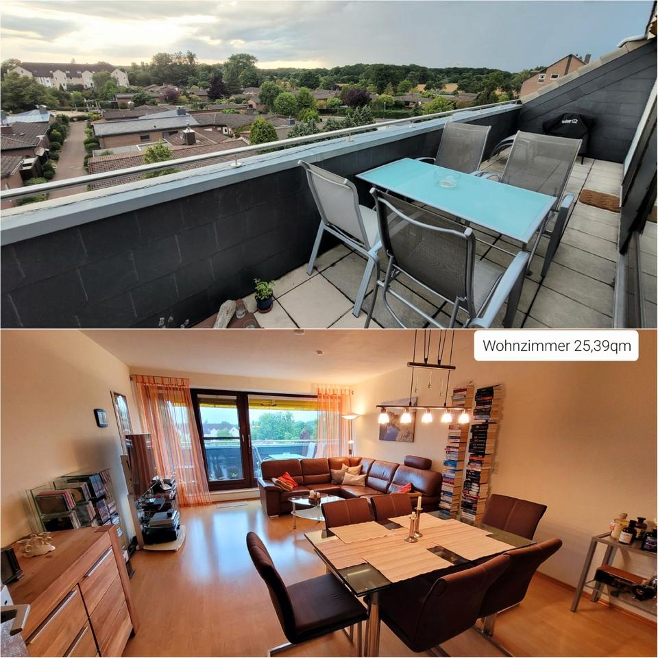 Thumbnail-Helle 3-Zimmer-Dachgeschosswohnung mit großer West-Terrasse