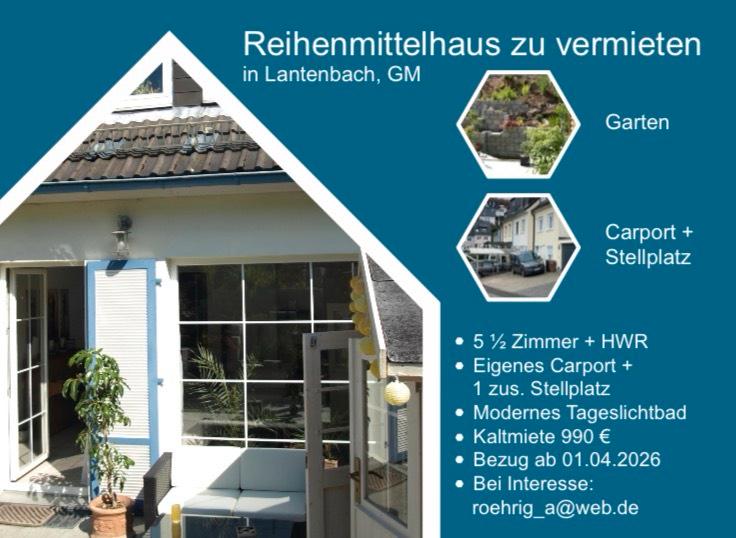 Thumbnail-Reihenhaus mit 5,5 Zimmern in Lantenbach, GM