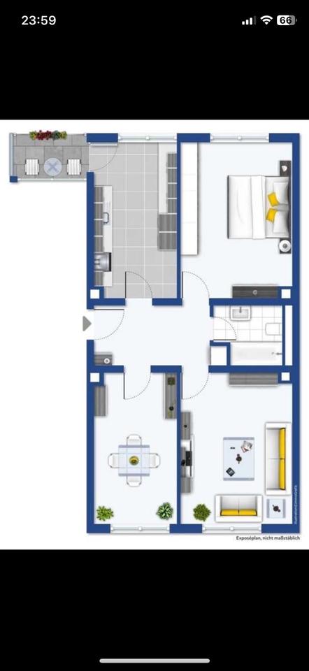 Thumbnail-Schöne 3-Zimmer-Wohnung in Ludwigshafen-Mundenheim zu vermieten