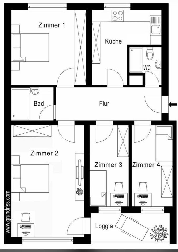 Thumbnail-4-Zimmer-Wohnung in Neuperlach – ideal für Familien oder WGs