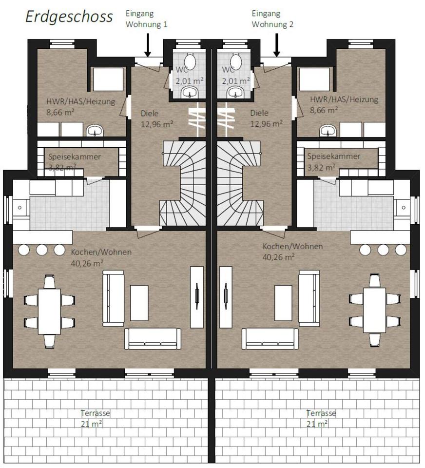 Thumbnail-Energieeffiziente DHH mit Studio & großer Dachterrasse