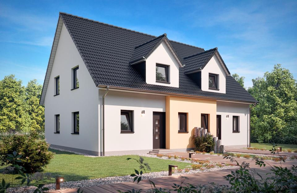 Thumbnail-groß und günstig! Nähe Potsdam, Baugrundstück für DHH, keine Bauträgerbindung