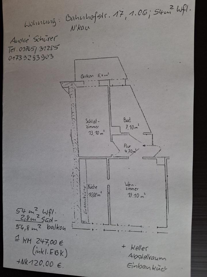 Thumbnail-Schicke 2-Raum Wohnung in Netzschkau zu vermieten.