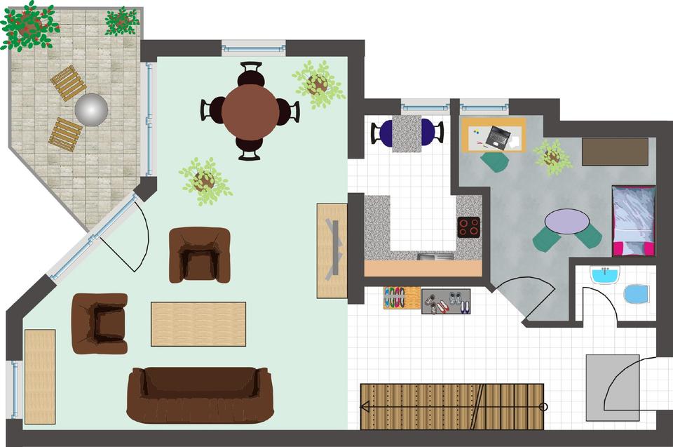 Thumbnail-wunderschöne 3-Zimmerwohnung in bester Lage des Südviertels von Ilmenau mit zwei Balkonen