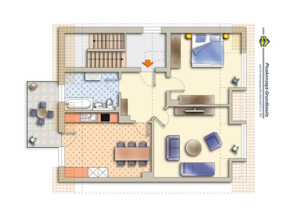 Thumbnail-2-Zimmer-Wohnung mit Balkon