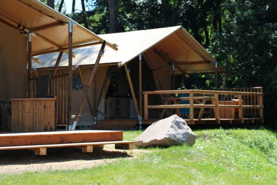 Thumbnail-Safarizelt Ferienhaus Ferien Glamping Urlaub direkt am See