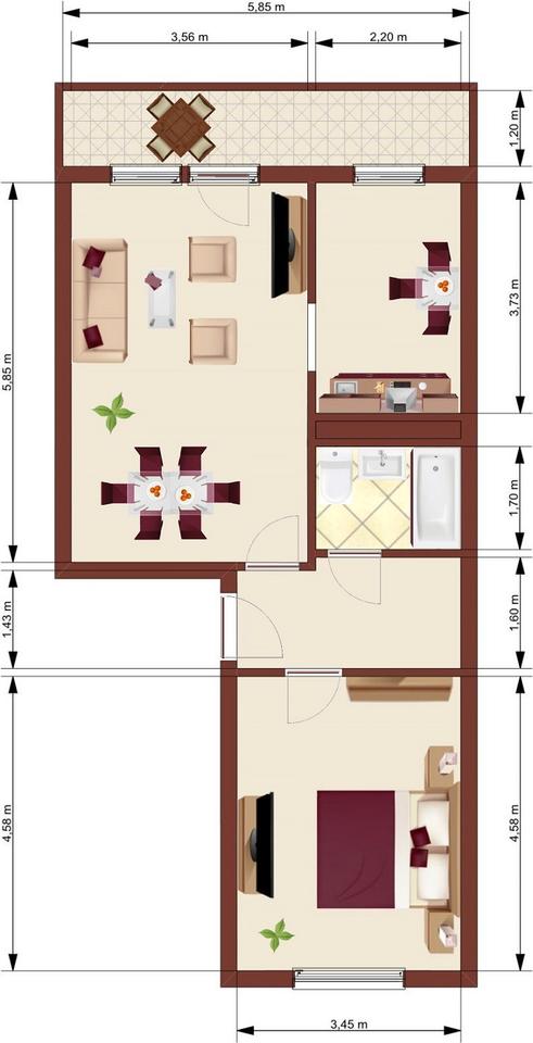 Thumbnail-2-Raumwohnung mit Balkon in Löbau Ost