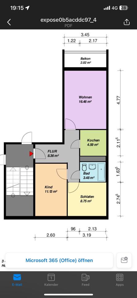 Thumbnail-3 Raum Wohnung